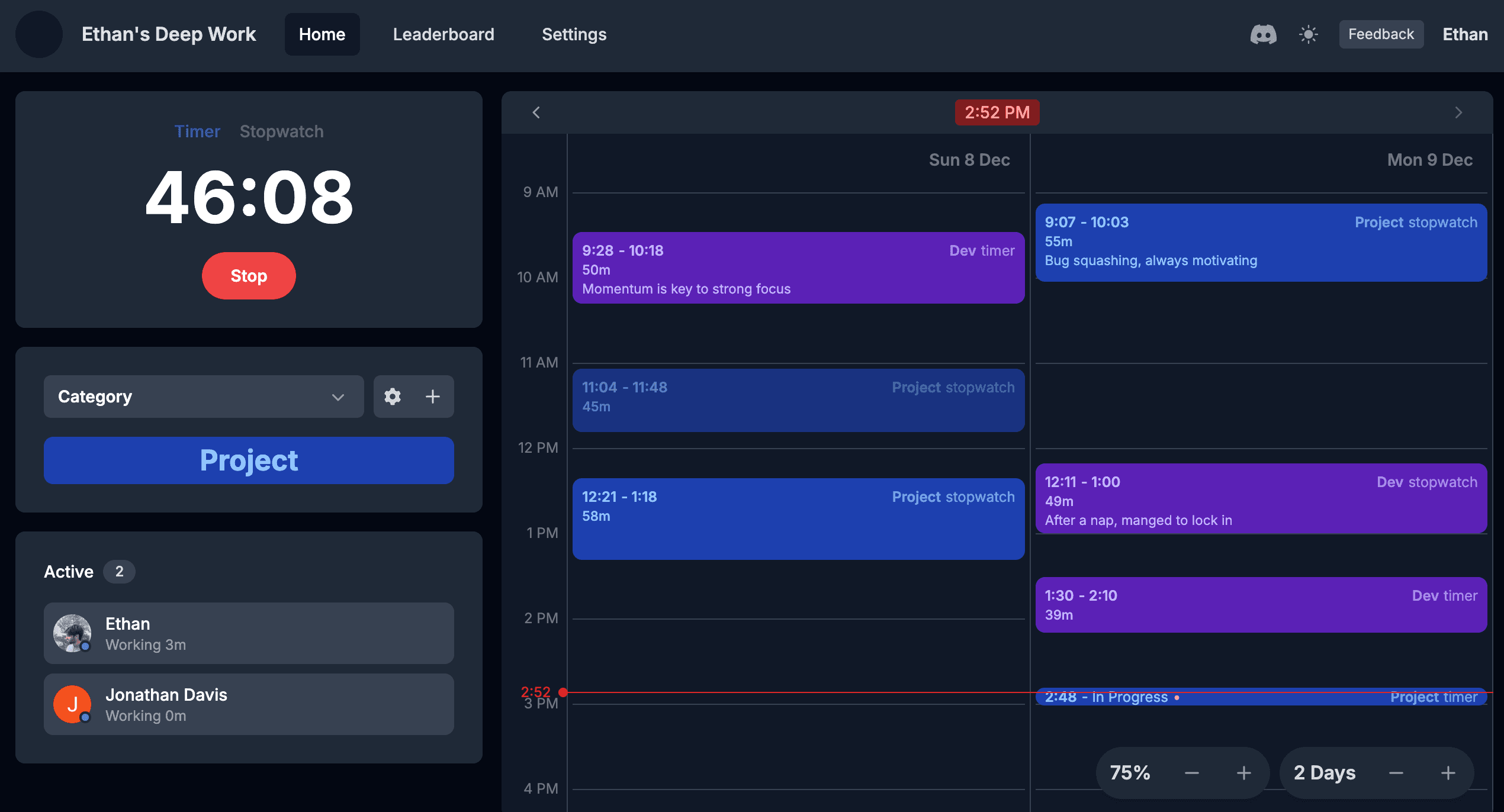 Deep Work Timer